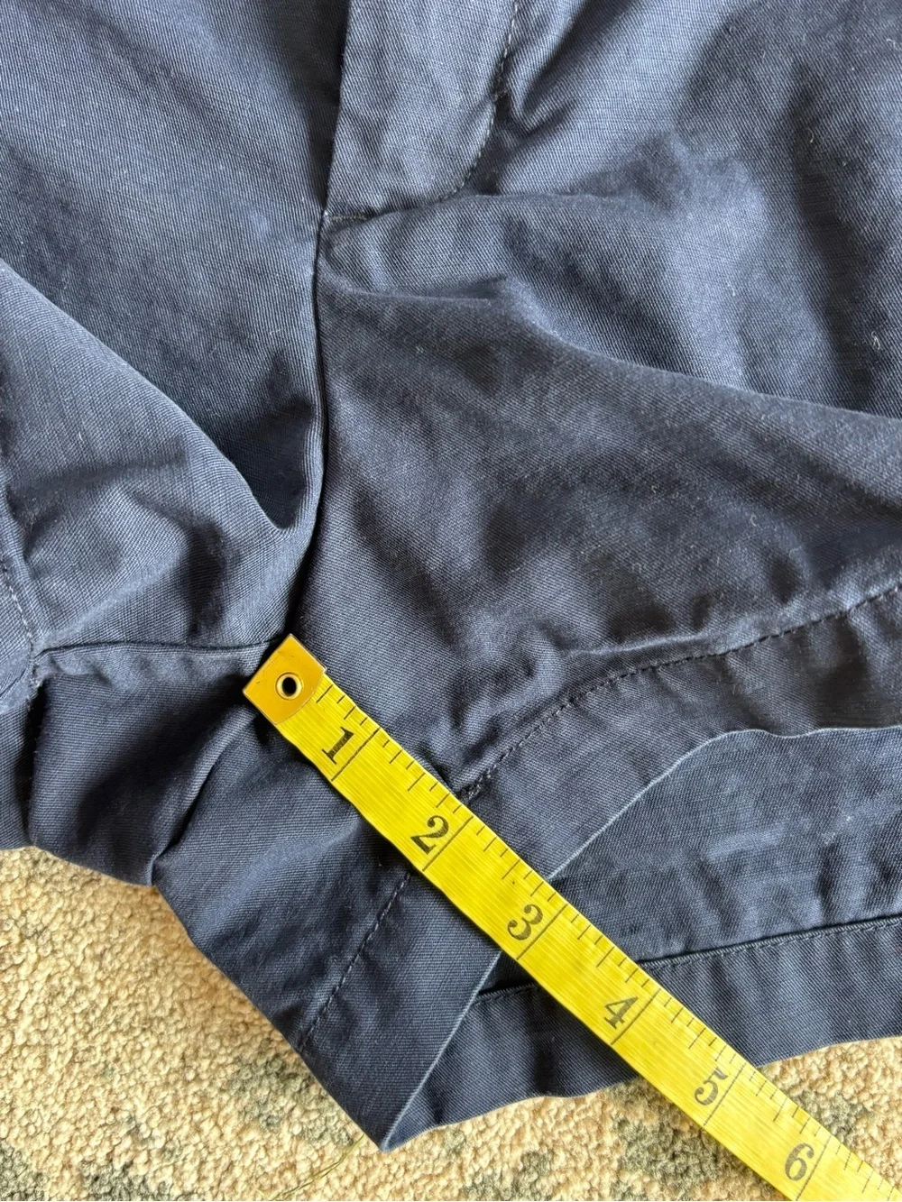 GAP Navy Flat-Front Cotton Shorts